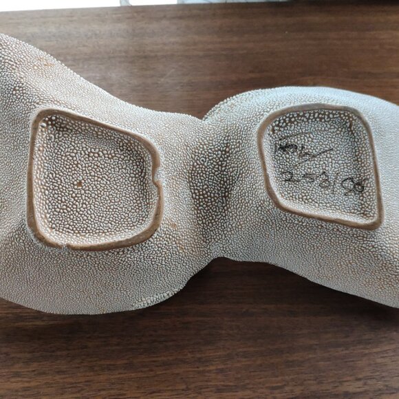 VTG Italian Fratelli Fanciullacci Double Dish with handle Pebble Lava 11.5" - Picture 10 of 16